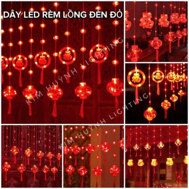 Đèn LED rèm mành 3m chữ PHÚC đỏ IP54, cầu lồng, có đầu nối tiếp - Trang trí Tết Nguyên Đán, giảm giá 115k Đèn LED rèm mành 3m chữ PHÚC đỏ IP54, cầu lồng, có đầu nối tiếp - Trang trí Tết Nguyên Đán, giảm giá 115k