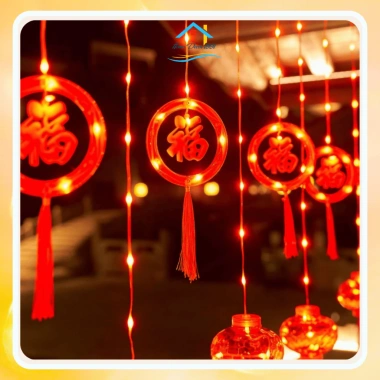 Đèn LED rèm mành 3m chữ PHÚC đỏ IP54, cầu lồng, có đầu nối tiếp - Trang trí Tết Nguyên Đán, giảm giá 115k 3 Đèn LED rèm mành 3m chữ PHÚC đỏ IP54, cầu lồng, có đầu nối tiếp - Trang trí Tết Nguyên Đán, giảm giá 115k 3