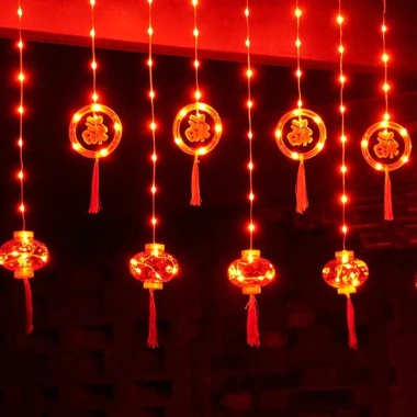 Đèn LED rèm mành 3m chữ PHÚC đỏ IP54, cầu lồng, có đầu nối tiếp - Trang trí Tết Nguyên Đán, giảm giá 115k 7 Đèn LED rèm mành 3m chữ PHÚC đỏ IP54, cầu lồng, có đầu nối tiếp - Trang trí Tết Nguyên Đán, giảm giá 115k 7