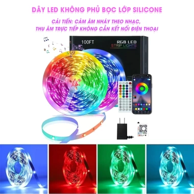 Đèn LED trang trí RGB 16 triệu màu 3M-10M, điều khiển điện thoại, giá ưu đãi 154k 7