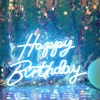 Đèn LED uốn Neon Sign Happy Birthday Trang trí sinh nhật, giá chỉ 680.000, giao nhanh, giảm giá 3
