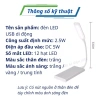 Đèn LED USB 3 chế độ ánh sáng: cắm PC, sạc dự phòng, đèn ngủ đọc sách, làm việc - Giá 43.999₫ 2