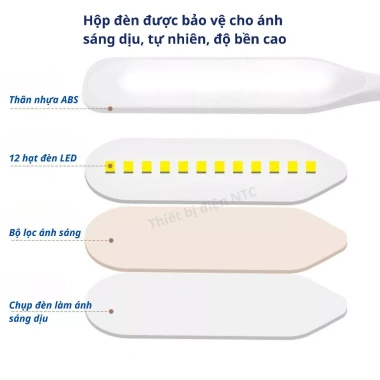 Đèn LED USB 3 chế độ ánh sáng: cắm PC, sạc dự phòng, đèn ngủ đọc sách, làm việc - Giá 43.999₫ 5