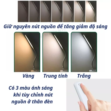 Đèn LED USB 3 chế độ ánh sáng: cắm PC, sạc dự phòng, đèn ngủ đọc sách, làm việc - Giá 43.999₫ 6
