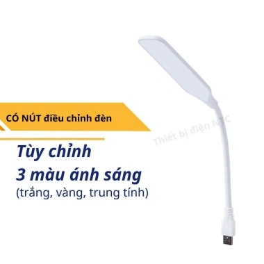 Đèn LED USB 3 chế độ ánh sáng: cắm PC, sạc dự phòng, đèn ngủ đọc sách, làm việc - Giá 43.999₫ 10