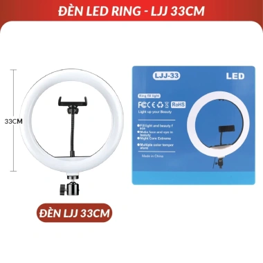Đèn livestream 26 33 36cm chân 2m1 hỗ trợ chụp makeup quay Tiktok bán hàng giá chỉ 86k
