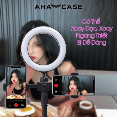 Đèn livestream bàn 2 kẹp điện thoại – 3 chế độ ánh sáng, hỗ trợ quay TikTok, bán hàng, make up – chỉ 79.000₫ 3
