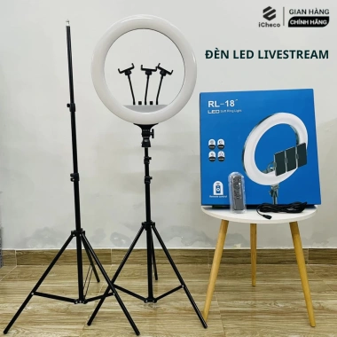 Đèn livestream trợ sáng studio chụp ảnh quay phim trọn bộ 26‑54cm kèm chân đỡ 2m – Giá chỉ 166.000đ