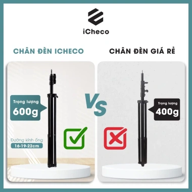 Đèn livestream trợ sáng studio chụp ảnh quay phim trọn bộ 26‑54cm kèm chân đỡ 2m – Giá chỉ 166.000đ