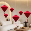 Đèn lồng củ tỏi đỏ Tài Lộc Tết 2.026 Bính Ngọ – Đèn kim tuyến xếp ly, decor nhà & cafe, 50.000 VND 3
