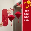 Đèn lồng củ tỏi đỏ Tài Lộc Tết 2.026 Bính Ngọ – Đèn kim tuyến xếp ly, decor nhà & cafe, 50.000 VND 5