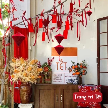 Đèn lồng củ tỏi đỏ Tài Lộc Tết 2.026 Bính Ngọ – Đèn kim tuyến xếp ly, decor nhà & cafe, 50.000 VND 6
