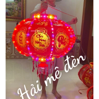 Đèn lồng điện tự xoay 360° LED nhấp nháy – Mua 2 tặng day, trang trí nhà & sân vườn, giá ưu đãi 225k