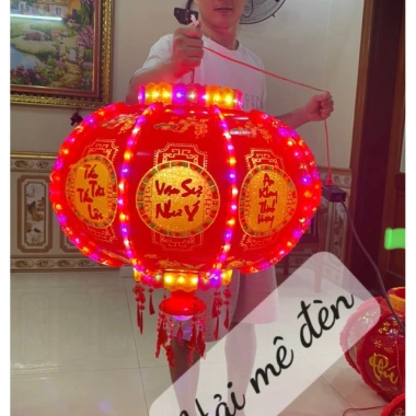 Đèn lồng điện tự xoay 360° LED nhấp nháy – Mua 2 tặng day, trang trí nhà & sân vườn, giá ưu đãi 225k