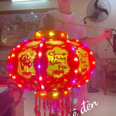 Đèn lồng điện tự xoay 360° LED nhấp nháy – Mua 2 tặng day, trang trí nhà & sân vườn, giá ưu đãi 225k