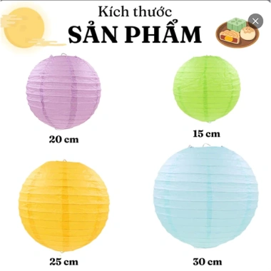 Đèn lồng giấy đỏ Tết 2.026 - Trang trí Tài Lộc Đầu Xuân, Giá chỉ 15.000đ