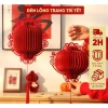 Đèn lồng giấy hoa văn siêu đẹp, dán tặng, treo tường - Chỉ 19.000 VND, giảm 30%