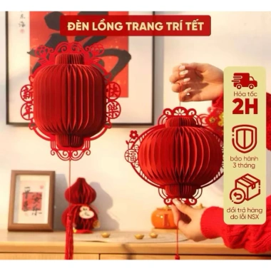 Đèn lồng giấy hoa văn siêu đẹp, dán tặng, treo tường - Chỉ 19.000 VND, giảm 30%