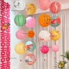 Đèn Lồng Giấy Hoa Văn Truyền Thống - Trang Trí Trung Thu, Treo Nhà, Quán 12.000đ 4