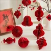 Đèn Lồng Giấy Tổ Ong Treo Cành Cây Khô, Dây Treo Trang Trí Tết - 66.300 VND 3