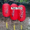 Đèn lồng Hoa Đào và Hoa Mai Vải chống nước, hình trụ bầu dục - Treo Tết, lễ hội, trường học, du lịch, chùa - Giá 13.640 - 11.000 VND 5
