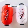 Đèn lồng Hoa Đào và Hoa Mai Vải chống nước, hình trụ bầu dục - Treo Tết, lễ hội, trường học, du lịch, chùa - Giá 13.640 - 11.000 VND 6
