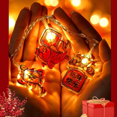 Đèn Lồng Năm Mới Lip Lap – Dây Đèn CNY Phước Lành, Trang Trí Tết, 198.000đ