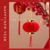 Đèn lồng nhung đỏ mini size - Trang trí Tết, treo cây quất, giảm giá 30k 2