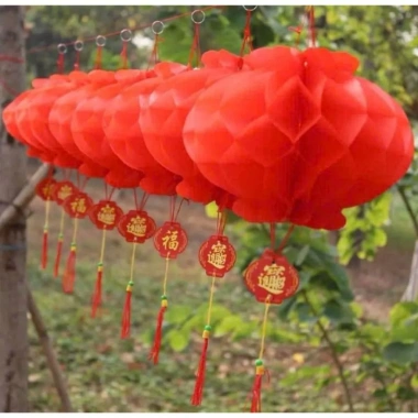 Đèn lồng Nilong chống thấm an toàn - Trang trí Tết, decor tiệc, dễ dùng, chỉ 44.000₫