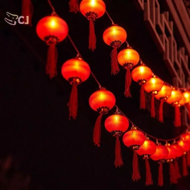 Đèn lồng Trung Quốc 1.5M 10 Light đỏ năm mới LED - May mắn, giảm giá 20%