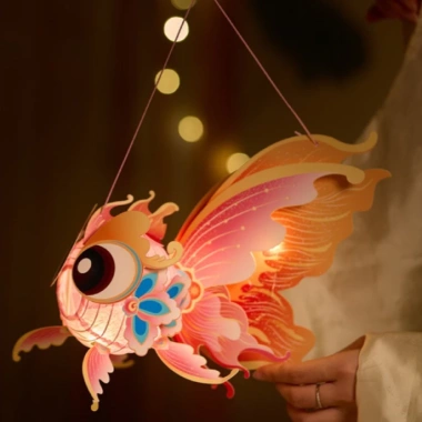 Đèn lồng Trung Thu cá chép - Lồng đèn treo handmade trang trí lễ hội, đám cưới, quà tặng 2.025 giá 3.800₫