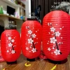 Đèn lồng vải đỏ hoa đào - Trang trí nhà hàng, Tết, tiệc, hiếu, giảm giá 19%
