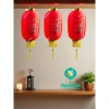 đèn lồng vải hoa đào, hoa mai, miệng vàng – Trang trí Tết, nhà hàng Trung Hoa, chùa – 17.000đ 6