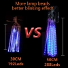 Đèn mưa sao băng 3,5m chống nước LED 8 ống - Giá 63.799, sáng rực sân vườn Giáng sinh 4