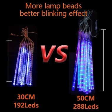 Đèn mưa sao băng 3,5m chống nước LED 8 ống - Giá 63.799, sáng rực sân vườn Giáng sinh 4 Đèn mưa sao băng 3,5m chống nước LED 8 ống - Giá 63.799, sáng rực sân vườn Giáng sinh 4