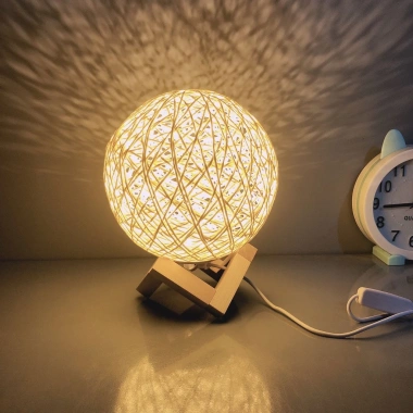 Đèn ngủ bàn Cầu Mây - Thiết kế đẹp, ánh sáng ấm, trang trí phòng ngủ & khách, 65.000₫ 5