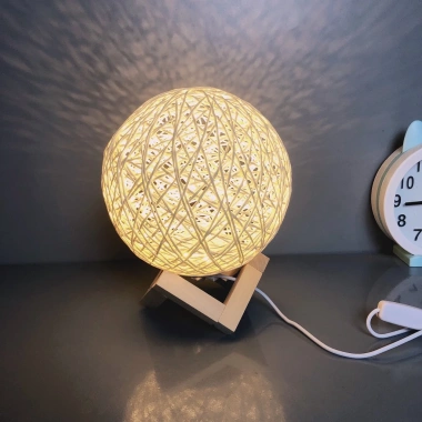 Đèn ngủ bàn Cầu Mây - Thiết kế đẹp, ánh sáng ấm, trang trí phòng ngủ & khách, 65.000₫ 6