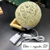 Đèn ngủ bàn Cầu Mây - Thiết kế đẹp, ánh sáng ấm, trang trí phòng ngủ & khách, 65.000₫ 9