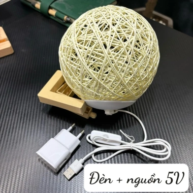 Đèn ngủ bàn Cầu Mây - Thiết kế đẹp, ánh sáng ấm, trang trí phòng ngủ & khách, 65.000₫ 9