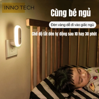 Đèn Ngủ Ban Đêm Hẹn Giờ Tự Động, Điều Khiển Xa, Ánh Sáng Trắng Vàng, Cổng Sạc Kép 4 Đèn Ngủ Ban Đêm Hẹn Giờ Tự Động, Điều Khiển Xa, Ánh Sáng Trắng Vàng, Cổng Sạc Kép 4