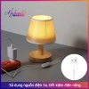 Đèn ngủ bàn My Home DN006 chao nấm gỗ, họa tiết đa dạng, cắm USB, đọc sách đầu giường 95.000₫ 2