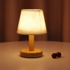 Đèn ngủ bàn My Home DN006 chao nấm gỗ, họa tiết đa dạng, cắm USB, đọc sách đầu giường 95.000₫ 10