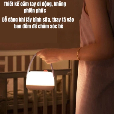 Đèn ngủ bé sơ sinh di động, chống ánh sáng xanh, bảo vệ mắt, pin lâu dài, giá ưu đãi 227.999đ