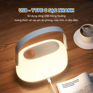 Đèn ngủ bé sơ sinh di động, chống ánh sáng xanh, cắm trại, đèn ngủ bỉm, hỗ trợ mẹ hút sữa – Giá 235.000đ