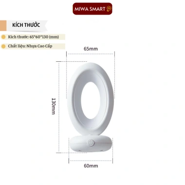 Đèn ngủ bé sơ sinh Miwa Smart cắm điện - Điều khiển từ xa, tăng giảm độ sáng 7 Đèn ngủ bé sơ sinh Miwa Smart cắm điện - Điều khiển từ xa, tăng giảm độ sáng 7