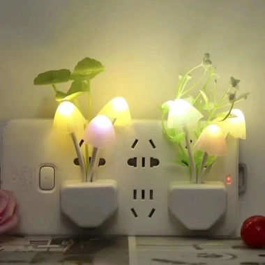 Đèn ngủ cảm biến cây nấm tự động bật tắt - Tiết kiệm năng lượng, LED trang trí phòng ngủ, FREESHIP