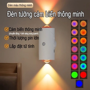 Đèn ngủ cảm biến chuyển động, sạc USB - Giá 95k, công tắc tự động
