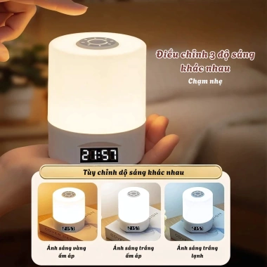 Đèn ngủ cảm biến di động 3 màu ánh sáng, sạc lại, pin lâu, chống ánh sáng xanh - Giá ưu đãi 74.000₫