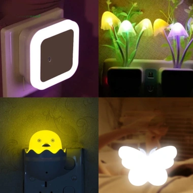 Đèn ngủ cảm biến tự động 3 hình: Ô Vuông, Ngôi Sao, Mặt Trăng - Sang Trọng, Giá 9.000₫