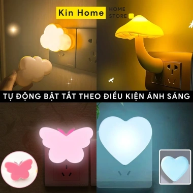 Đèn ngủ cảm ứng LED tự bật tắt mini, decor phòng ngủ hình dễ thương - 29.000₫